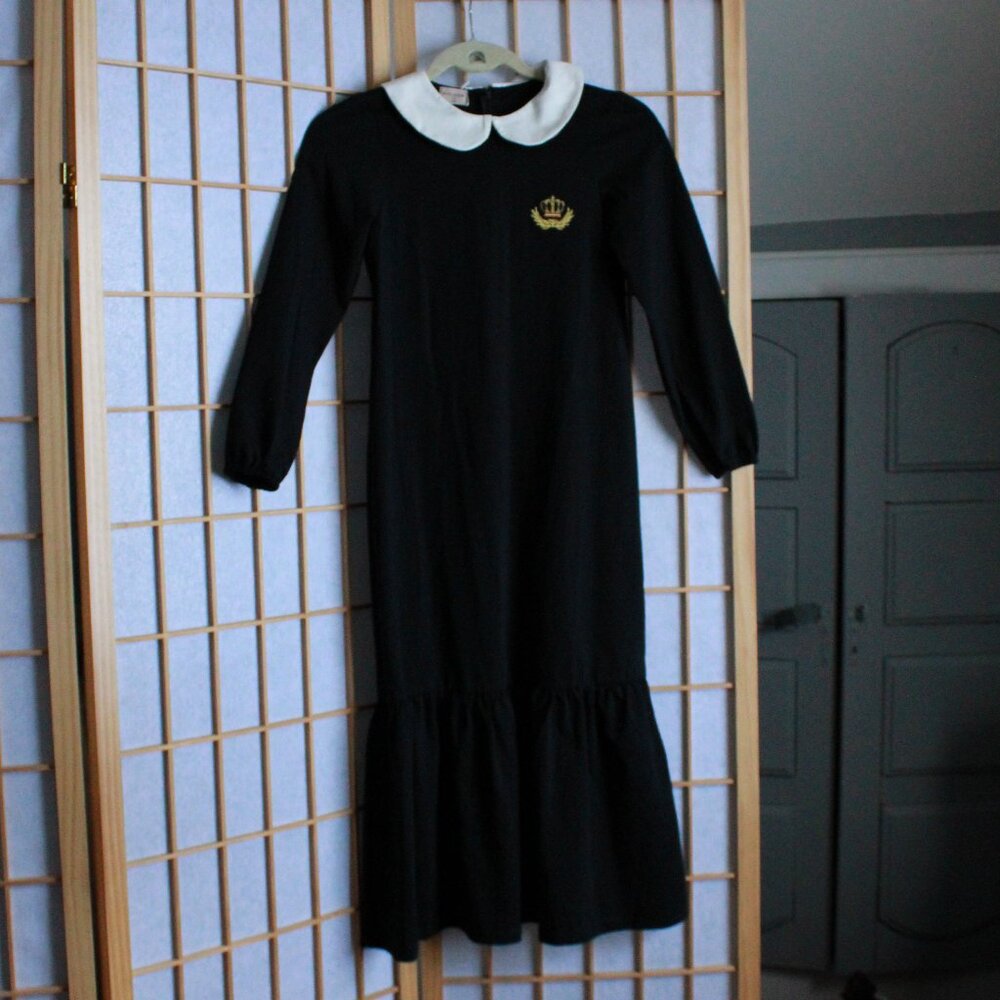 Ali Plus Crown Embroidery Collar Maxi Dress